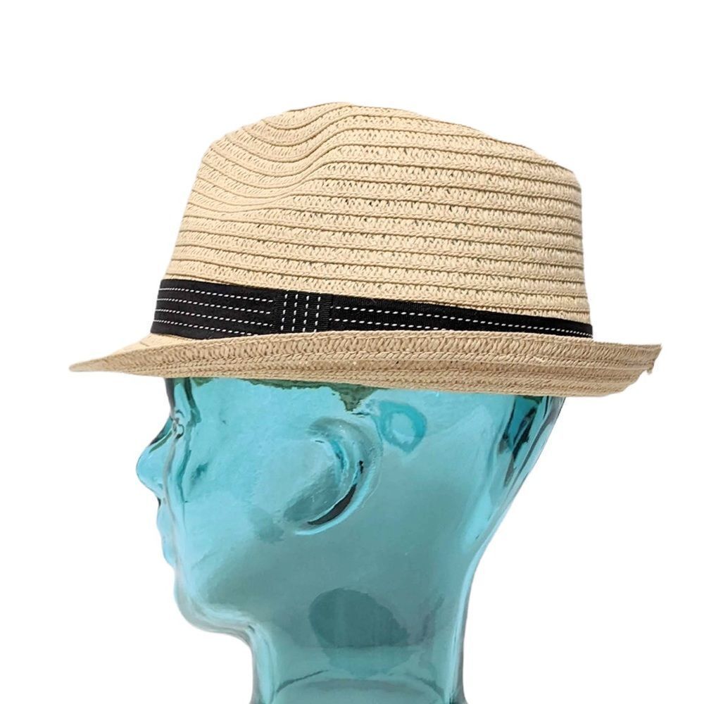 Scala Straw Woven Fedora One Size Fits Most - image 2